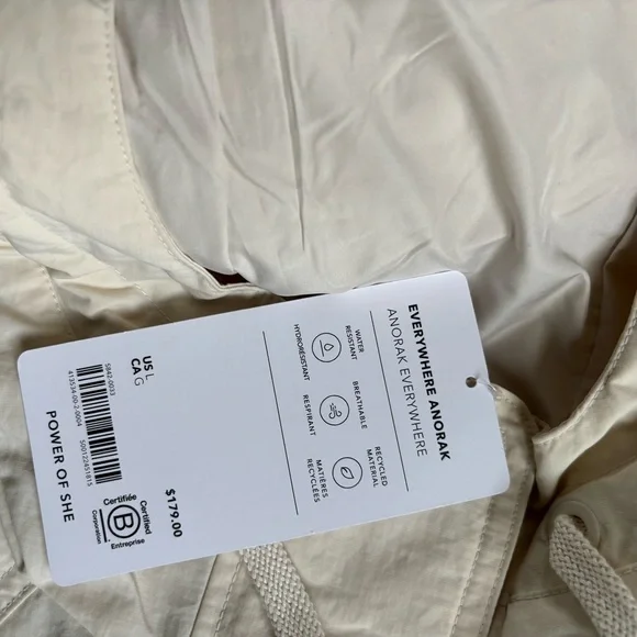 Athleta Everywhere Anorak in Cream - Picture 2 of 6